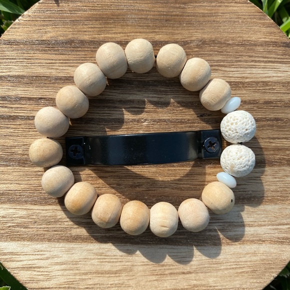 beaded diffuser bracelet - Picture 3 of 3